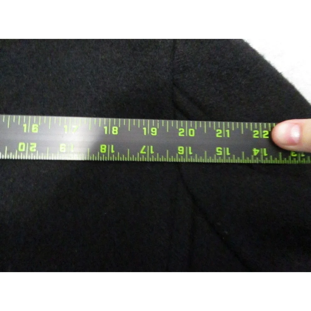 U.S. Navy Pea Coat‎ Wool Man's Size 46 Black Military Anchor Button Quilted 90s